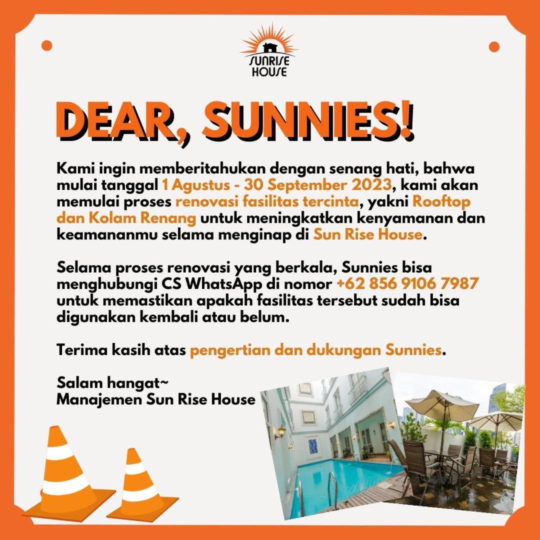 Hotel Sun Rise House Yakarta Exterior foto